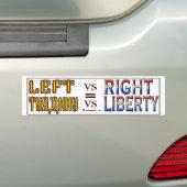 LINKS VS RIGHT S BUMPERSTICKER (Op auto)