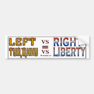 LINKS VS RIGHT S BUMPERSTICKER