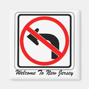 links, Welkom in New Jersey Magneet