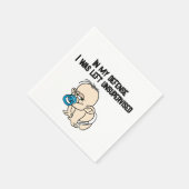 Links zonder toezicht - grappige cocktail servet (Hoek)