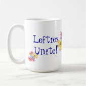 Linksdraaiende bloemenkunst koffiemok (Links)