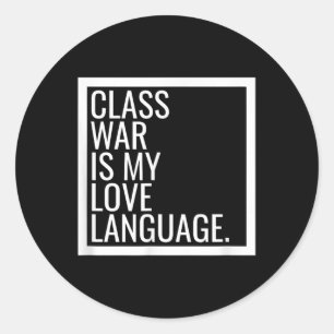 Linkse DSA Cl Oorlog Marxistische Radicale Democra Ronde Sticker