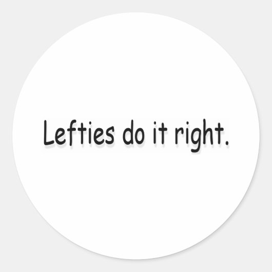 linkse rakkers ronde sticker (Voorkant)