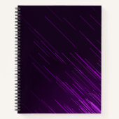 Linkshandig Bloem fiets Paars Aangepast School Mei Notitieboek (Voorkant)