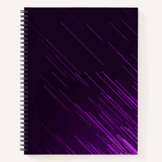 Linkshandig Bloem fiets Paars Aangepast School Mei Notitieboek (Voorkant)