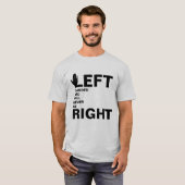 linkshandig om nooit de juiste grappige T-shirt te (Voorkant volledig)
