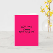 linkshandig wenskaart kaart (Gele Bloem)