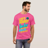 Linkshandige Bowler Bowl Ball Humor Bowling Strike T-shirt (Voorkant volledig)