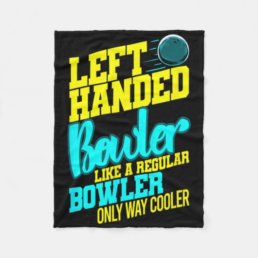 Linkshandige Bowler Bowl Byll Humor Bowling Strike Fleece Deken (Voorkant)