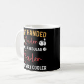 linkshandige bowling linkshandige bal speler bowle koffiemok (Voorkant links)