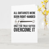 Linkshandige gitarist cadeau linkshandige gitaarsp kaart (Gele Bloem)