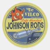 Linkshandige Johnsons Ronde Sticker (Voorkant)