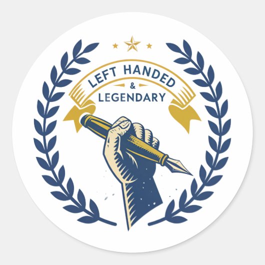 Linkshandige & Legendarische Sticker  (Voorkant)