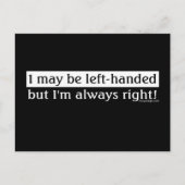 linkshandige mensen briefkaart (Voorkant)