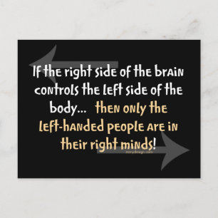 linkshandige mensen briefkaart