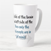 linkshandige mensen latte mok (Rechterhoek)