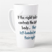 linkshandige mensen latte mok (Linkerhoek)