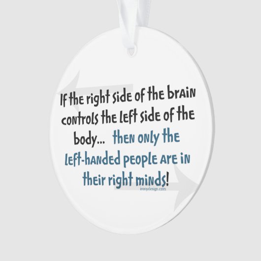 linkshandige mensen ornament (voorkant)