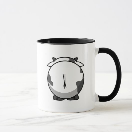 Linkshandige Mop Cow Mug Mok (Rechts)