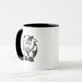 Linkshandige Mop Cow Mug Mok (Voorkant links)