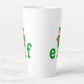 Linkshandige Muzikale Elf Latte Mok (Voorkant)