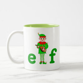 Linkshandige Muzikale Elf Tweekleurige Koffiemok
