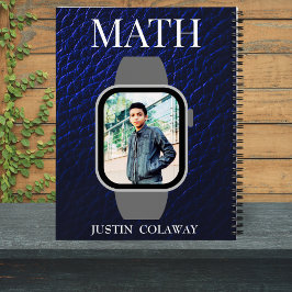 Linkshandige Navy Blue School Planner Jongens Foto Notitieboek