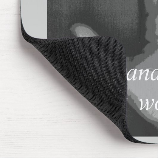 "linkshandige persoon op het werk." muismat (Hoek)