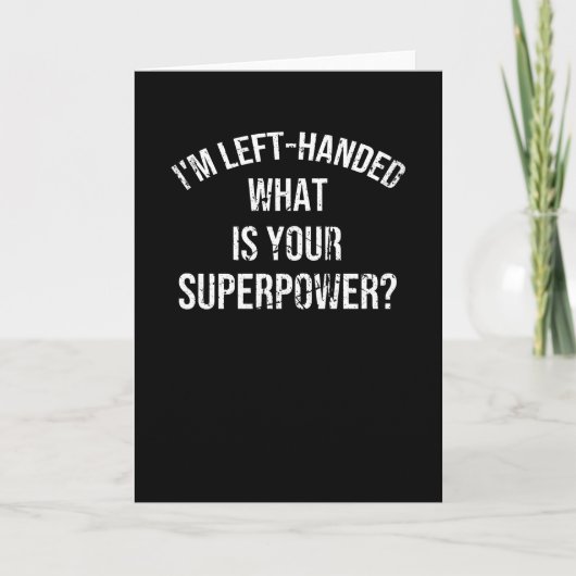 Linkshandige Persoonsgeschenken Trots Lefty Linksh Kaart (Voorkant)