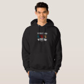 Linkshandige vrouwen trots linkse omhelzing hand d hoodie (Voorkant volledig)