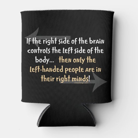 linkshandigen blikjeskoeler (Voorkant)