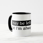 linkshandigen mok (Voorkant links)