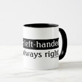 linkshandigen mok (Voorkant rechts)