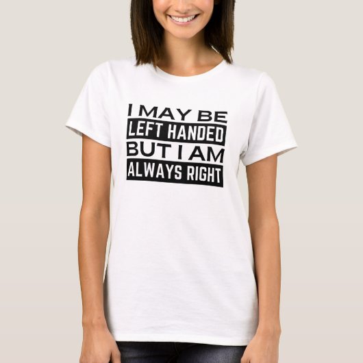 Linkshandigen T-shirt (Voorkant)