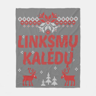 Linksmu Kaledu Litouws kerstcadeau Fleece Deken
