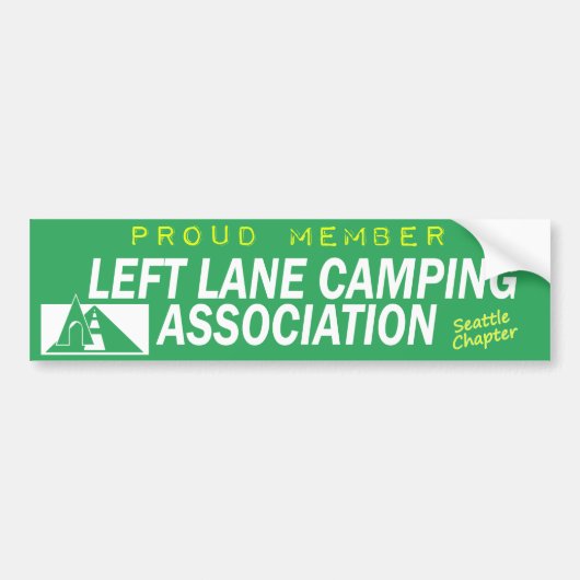 Linksrijvereniging (Seattle-hoofdstuk) Bumpersticker (Voorkant)