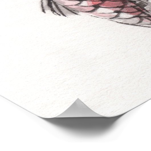 LinLi Chinese Waterverf Art Print - KOI Fish #2 (Hoek)