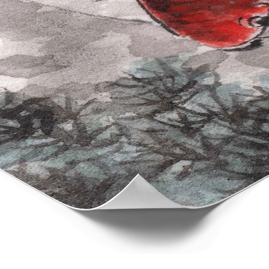 LinLi Chinese Waterverf Art Print - KOI Fish #5 (Hoek)