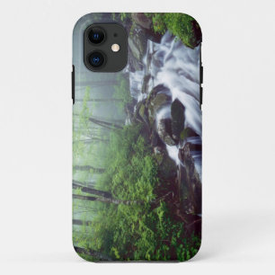 Linn Cove Creek stroomt door nevelige iPhone 11 Hoesje