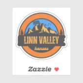 Linn Valley, Kansas Sticker (Vel)