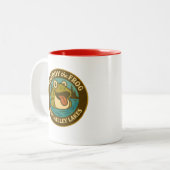 Linn Valley Lakes Tee Shirt Tweekleurige Koffiemok (Voorkant links)