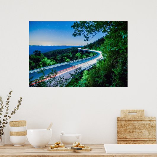 linncove viaduct blue ridge parkway poster (Keuken)