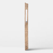 Linneenduck grove korrelcanvas, gemundeld vignet t Case-Mate iPhone case (Achterkant / Links)