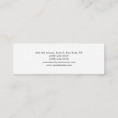 Linnen Aantrekkelijk Stijlvolle Eenvoudige Plain M Mini Visitekaartje (Achterkant)