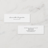 Linnen Aantrekkelijk Stijlvolle Eenvoudige Plain M Mini Visitekaartje (Voorkant / Achterkant)