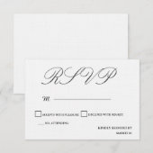 Linnen antwoord Modern Plain Minimalist (Voorkant / Achterkant)