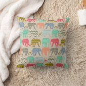 linnen baby olifanten en flamingos kussen (Deken)