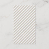 Linnen Beige  Anker Verticaal Visitekaartje (Achterkant)