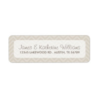 Linnen Beige Chevron Stripes Moderne bruiloft