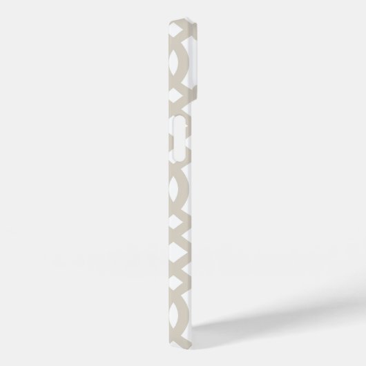 Linnen Beige Modern Trellis Case-Mate iPhone Case (Achterkant / Rechts)